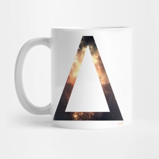 Delta Space letter concept Mug